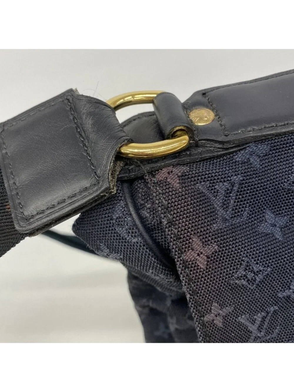 Louis Vuitton Briefcase Monogram Mini Denise Blue 2-Way